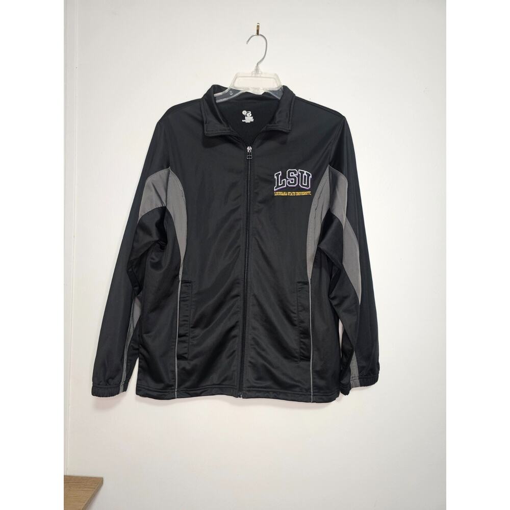 Badger Sports Black Softshell Jacket LSU Tigers University Embroidery Men’s S